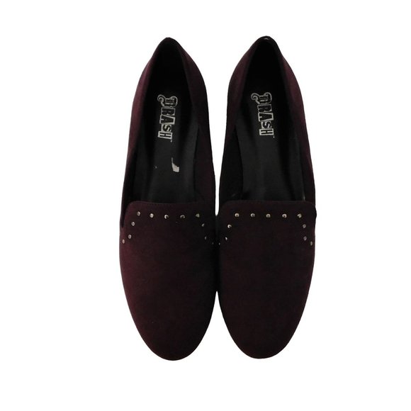Brash Dilly Loafer Flat Shoes Black Violet Studs Womens Size 8.5 New with Box - Picture 3 of 10
